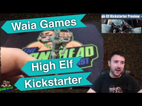 High Elf Kickstarter Preview - Waia Games Blood Bowl Team!