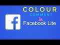 How To Change Comment Colour On Facebook