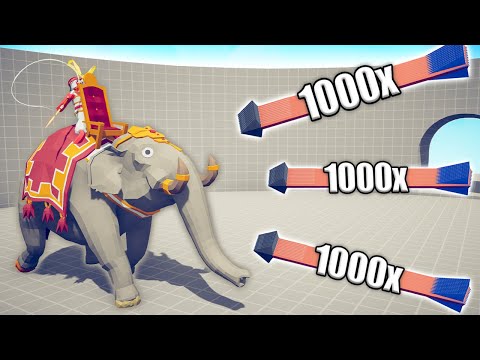 SACRED ELEPHANT vs 1000x OVERPOWERED UNITS - TABS | Totally Accurate Battle Simulator 2023
