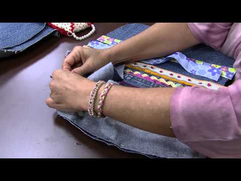 Mulher.com 06/10/2014 Mara Gimenes - Bolsa customizada calça jeans Parte 2/2
