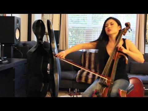Tina Guo @ Home - Random Jam on Electric Cello (2014) (Live Looping)