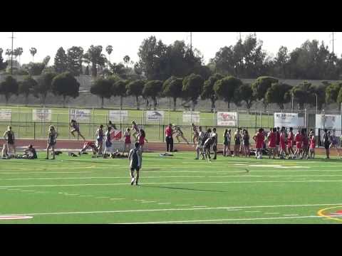 VarG 200m vs Edison 4-9-14 - (School Records) Los Alamitos Girls