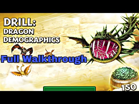 DRILL:DRAGON DEMOGRAPHICS Full Walkthrough - New Gauntlet Event - Dragons:Rise of Berk