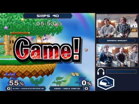 S@PS 40 Melee Doubles - Slypig + Cooke (Blue) VS Jhens + Uncle Chen (Green) - Winners Bracket