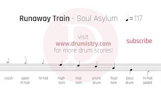 Download lagu Soul Asylum - Runaway Train Drum Score mp3