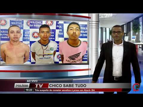 Trio suspeito de cometer assaltos é preso em Abaré- BA