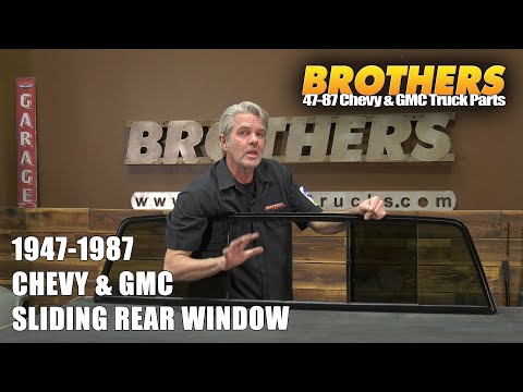 1947-87 Chevy & GMC Truck Sliding Rear Window Solid Glass Replacement