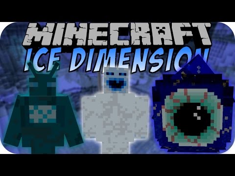INSANE ICE DIMENSION in Minecraft! (PUN MOD)
