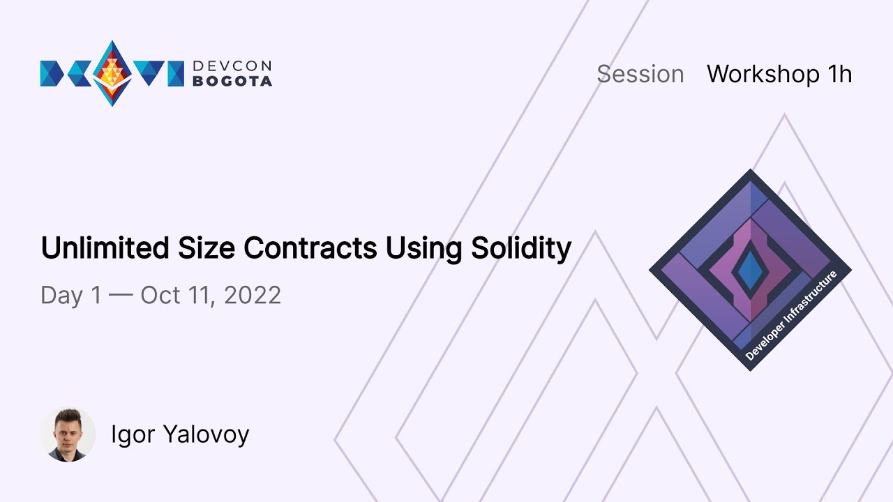 Unlimited Size Contracts Using Solidity preview