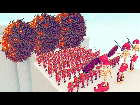 100x SKELETONS + 3x GIANT SKELETON vs EVERY GODS - Totally Accurate Battle Simulator TABS