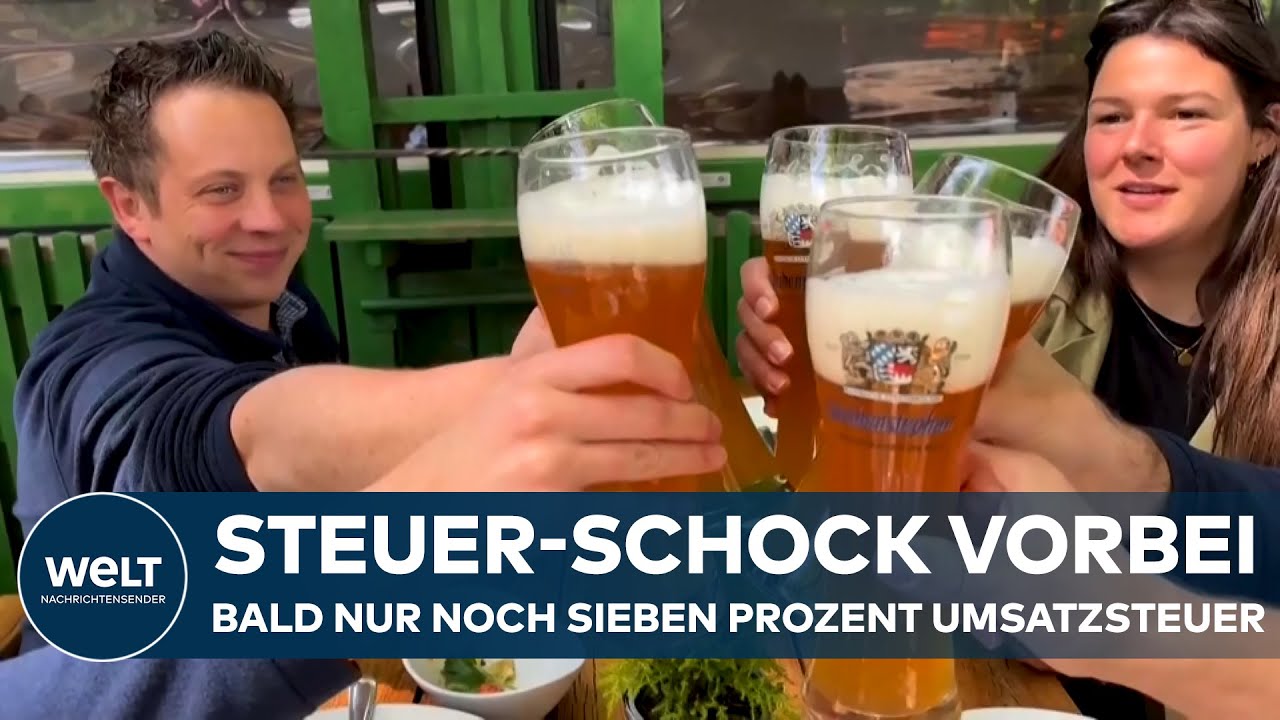 STEUERSENKUNG: Aufatmen für die Gastro! Restaurants zahlen bald nur noch sieben Prozent Umsatzsteuer