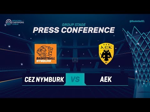 CEZ Nymburk v AEK - Press Conference - Basketball Champions League 2018-19
