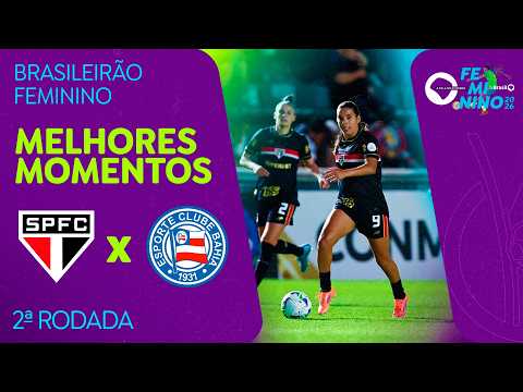 HIGHLIGHTS: SÃO PAULO 2 X 1 BAHIA | BRAZILIAN WOMEN'S CHAMPIONSHIP | 2ND ROUND