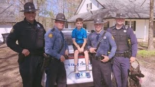 State Troopers Surprise 10-Year-Old After No One Shows Up At Birthday Party