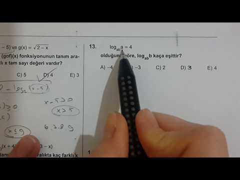 Karekök YKS(LYS) LOGARİTMA Test-1 Matematik Anlatımlı Çözümleri