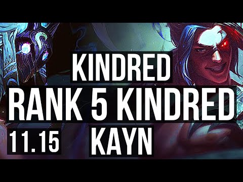 KINDRED vs KAYN (JUNGLE) | Rank 5 Kindred, 6/2/8 | TR Challenger | v11.15