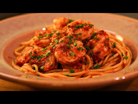 Shrimp Pasta with Tomato Sauce