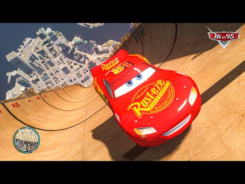 Epic Lightning McQueen Mega Ramp Jumps Crash Compilation Ep.1 - GTA 4
