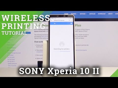 How to Connect Printer with SONY Xperia 10 II – Wireless Printing