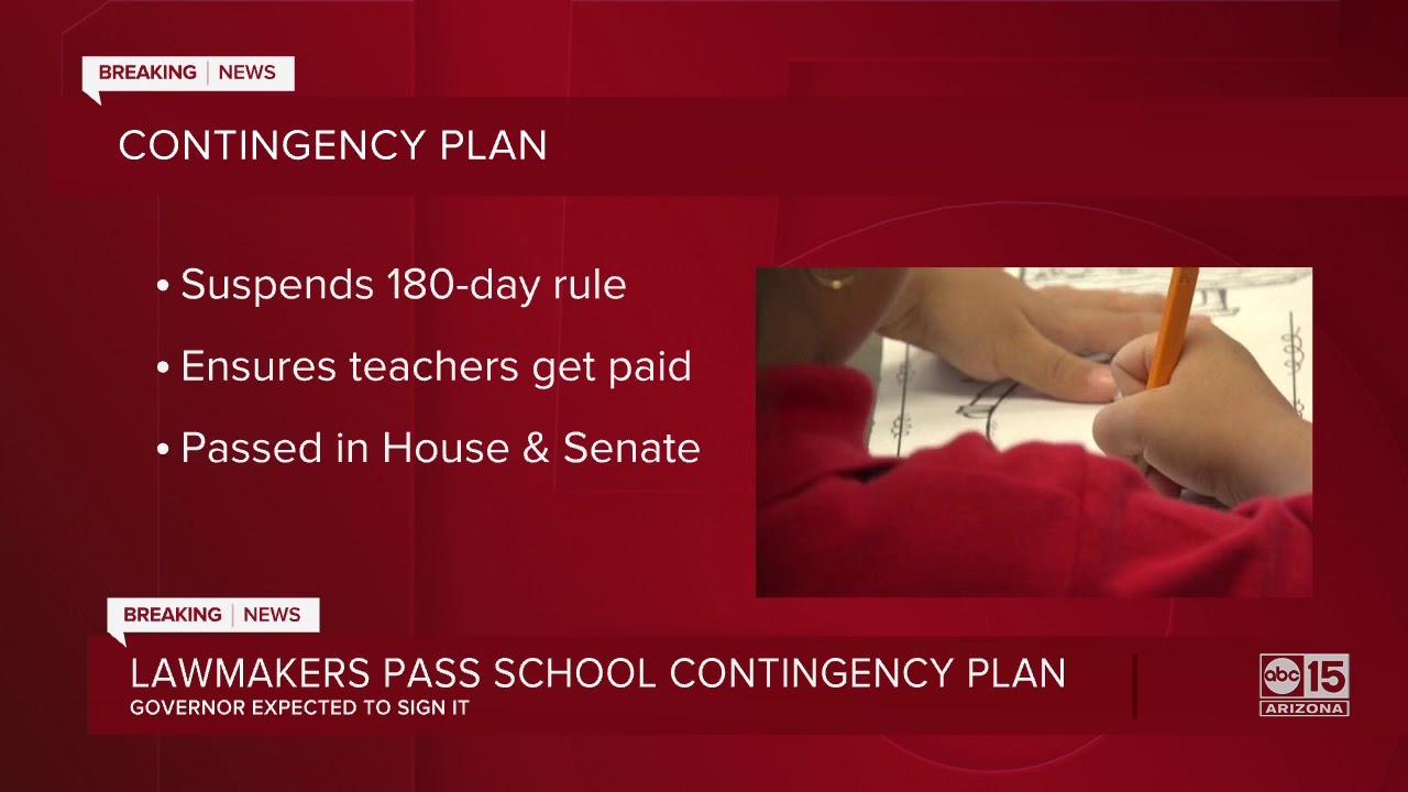 Lawmakers pass school contingency plan