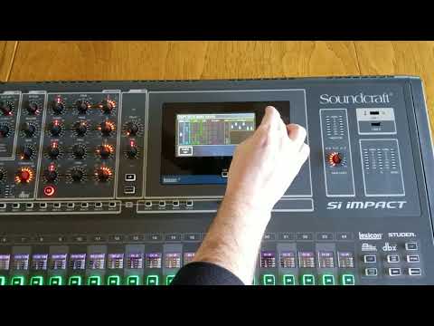 Soundcraft SI Impact Mixing Board Demo 2