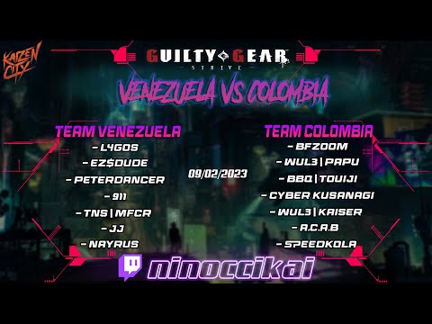 VENEZUELA Vs COLOMBIA | Guilty Gear Strive | Reto Kaizen City