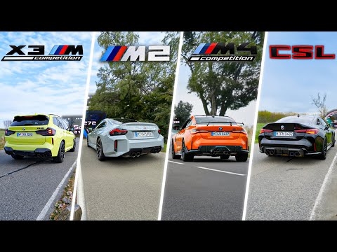 BMW M 100-200 km/h accelerations🏁| M2, M3, M4, CSL, X3M, M340i‼️