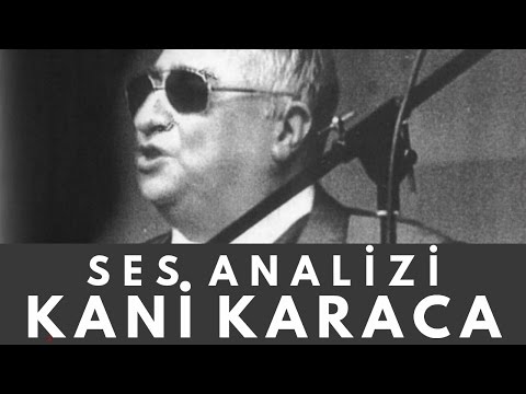 Kâni Karaca Voice Analysis