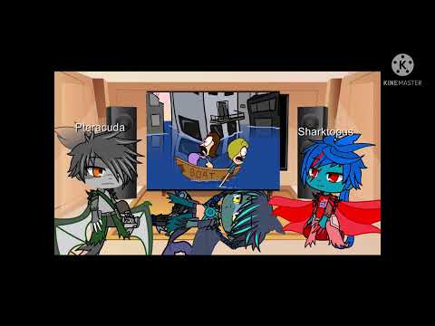 Sharktopus and pteracuda and whale wolf react to nuclear bubble wrap (Canon)