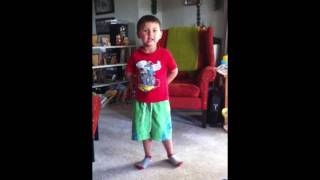 My gorgeous little brother singing Away In A Manger