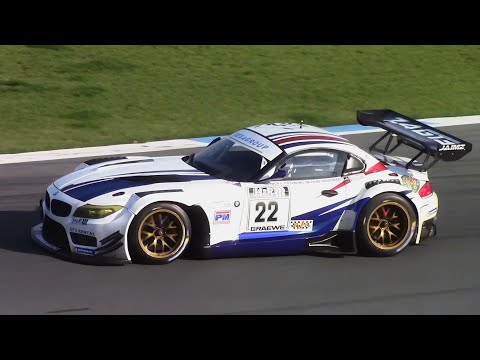 BMW Z4 GT3 Unrestricted Exhaust - BRUTAL 4.4L V8 Sound!