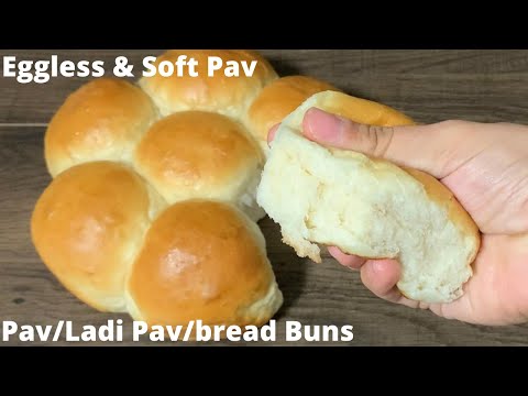Pav Recipe, Eggless Ladi Pav, Bread Buns Recipe,कढ़ाई में बना लदी पाव रुई जैसा सॉफ्ट, Dinner Rolls