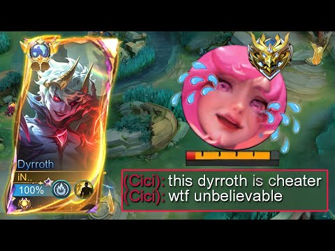 THIS META ARROGANT ENEMY UNDERESTIMATE MY DYRROTH SO I USE THIS INSANE TRICK - MLBB