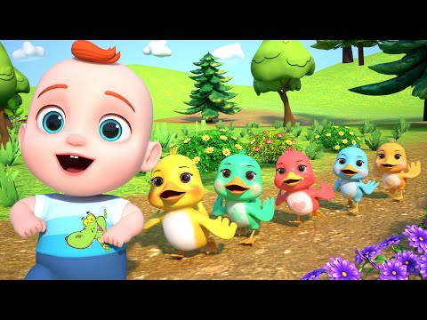 Cinco Patinhos + Completo | Desenho Infantil | Leo em Português - Canções Infantis