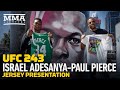 Interim UFC middleweight champion Israel Adesanya and NBA legend Paul Pierce meet in Australia
