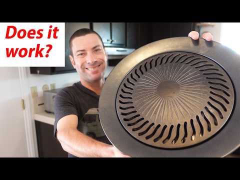Part of a video titled Smokeless Indoor Range Grill: Does It Work? - YouTube