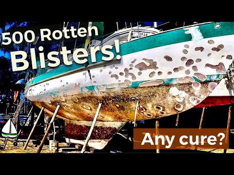 , title : '500 ROTTEN, FESTERING Blisters!!  - Blister Repair on a Fiberglass Sail boat! (Patrick Childress 59)'