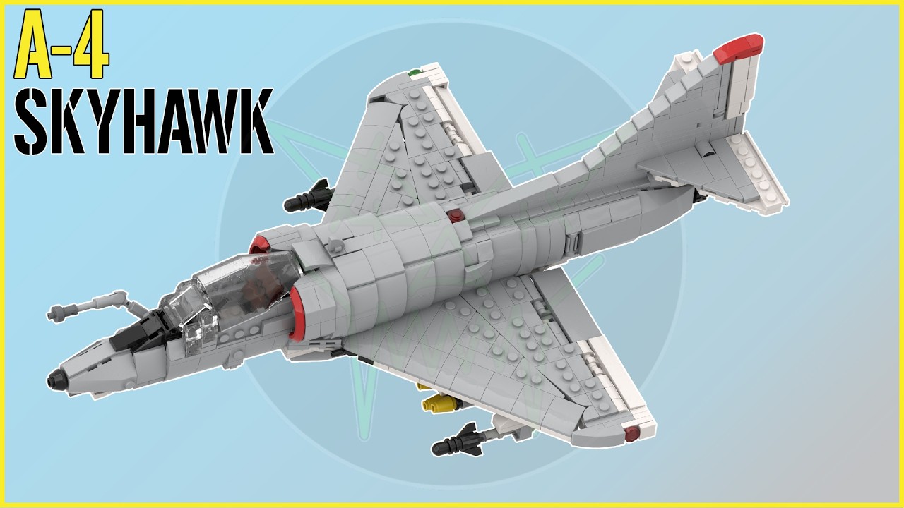 Full detailed LEGO | A-4 SKYHAWK | built at 1:35 Scale - Review!