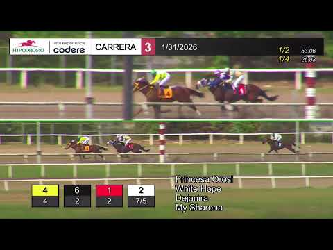 3RD RACE SATURDAY JANUARY 31, 2026 HPR