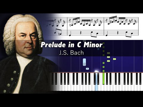Bach - Prelude in C Minor, BWV 999 - Piano Tutorials with Sheet Music