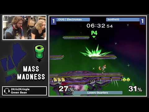 Mass Madness 44 SSBM - OUG | Electroman (Fox) vs. bonfire10 (Sheik) - Melee LQF