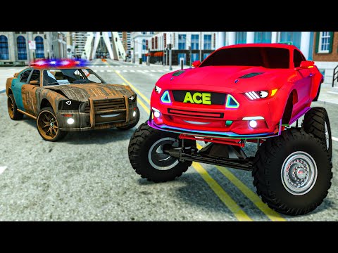 Monster Super Police Car | Let's go to! Attack on the police | Wheel City Heroes (WCH)