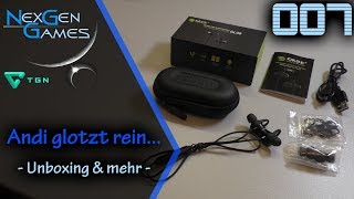 Unboxing und Test / GRDE Bluetooth 4.1 Kopfhörer wireless in ear headphones (1080p/FullHD) / deutsch