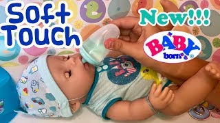 NEW Baby Born SOFT TOUCH opening details feeding features 2018 Zapf Creations