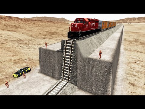 Trains vs Unfinished Railway — BeamNG.Drive — Rescind Gaming
