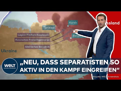 UKRAINE-KRIEG: Grenzattacken  – Miliz "Freiheit für Russland" will Ort Tjotkino kontrollieren