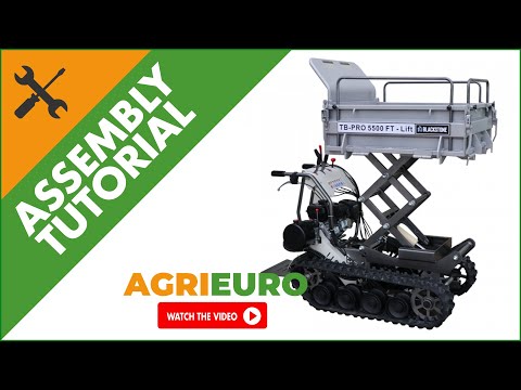 Tracked Power Barrow Blackstone TB-PRO 5500 FT-Lift - Pantograph lift-up body - Assembly tutorial