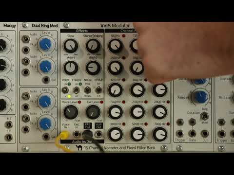 Demo of the fixed-filter bank of the VoIS Modular vocoder