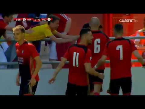 Gol de Hugo Rama (Mirandés - Recreativo de Huelva)