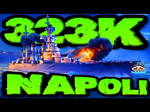 Napoli drückt 323K DMG *SEKUUNDÄRRRE* im "300K Club" ⚓️ in World of Warships 🚢 #worldofwarships